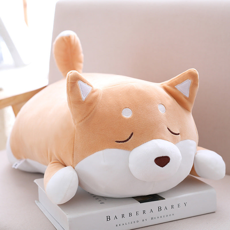 Cute Shiba Inu Plush Pillow – Soft Stuffed Animal Cuddly Toy for Kids & Adults