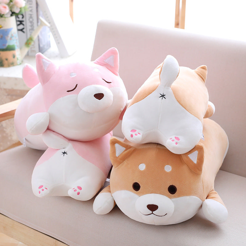 Cute Shiba Inu Plush Pillow – Soft Stuffed Animal Cuddly Toy for Kids & Adults